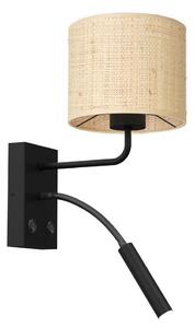 Nástěnná lampa RATTAN 1xE27/60W+1xG9/8W/230V ratan