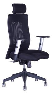 Kancelářská židle na kolečkách Office Pro CALYPSO XL SP1 - s područkami a podhlavníkem Černá 1111