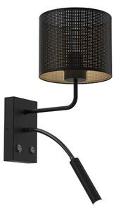 Nástěnná lampa LOFT SHADE 1xE27/60W+1xG9/8W/230V černá/zlatá