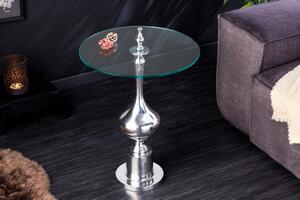 Odkládací stolek ABSTRACT 65 CM stříbrný Nábytek | Doplňkový nábytek | Odkládací stolky