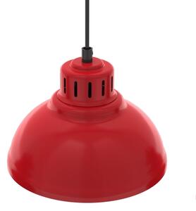 Lustr na lanku SVEN 5xE27/15W/230V červená