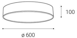 LED2 - LED Stmívatelné stropní svítidlo MONO LED/60W/230V 3000K/4000K černá