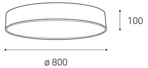 LED2 - LED Stmívatelné stropní svítidlo MONO LED/100W/230V 3000K/4000K bílá