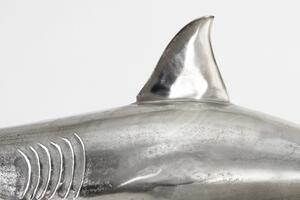 Skulptura SHARK SILVER 100 CM Doplňky | Sochy a sošky
