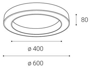 LED2 - LED Stmívatelné stropní svítidlo SATURN LED/50W/230V 3000K/4000K černá