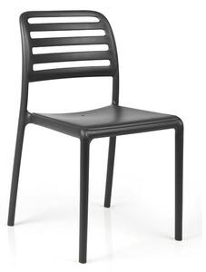 Plastová jídelní židle Stima COSTA – bez područek, nosnost 200 kg Antracite