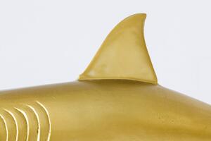 Skulptura SHARK GOLD 100 CM Doplňky | Sochy a sošky