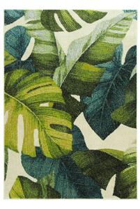 Makro Abra Moderní kusový koberec Green Garden E747 Listy rostlin zelený Rozměr: 240x330 cm