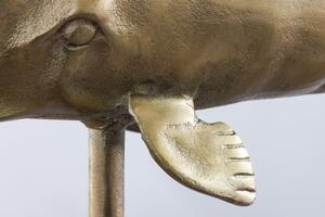 Skulptura WHALE GOLD 70 CM Doplňky | Sochy a sošky