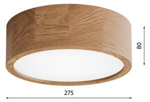Koupelnové stropní svítidlo CLEO 2xE27/24W/230V IP54 pr. 27,5 cm dub