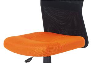 Dětská židle na kolečkách Autronic KA-2325 ORA – černá/oranžová