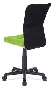 Dětská židle na kolečkách TINK – černá/zelená