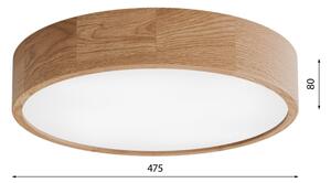 Koupelnové stropní svítidlo CLEO 4xE27/24W/230V IP54 pr. 47,5 cm dub