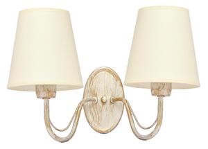 Nástěnná lampa MALBO 2xE27/15W/230V béžová