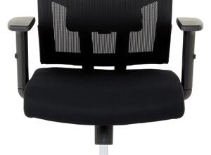 Kancelářská židle na kolečkách KOLTA – s područkami, černá