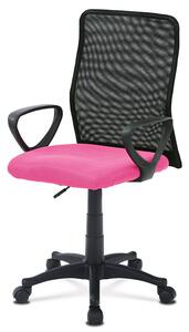 Kancelářská židle na kolečkách Autronic KA-B047 PINK – černá/růžová