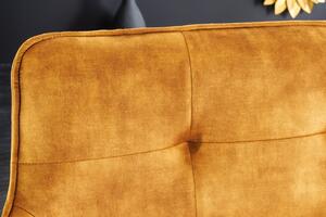 Stolová lavice EUPHORIA 160 CM tmavě žlutá samet Nábytek | Jídelní prostory | Stolové lavice