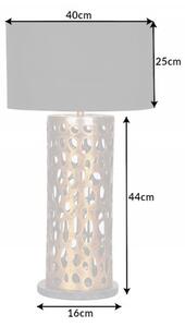 Měděná stolní lampa Leaf 45 cm