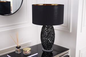 Černá stolní lampa Leaf 45 cm