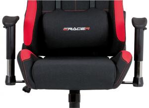 Herní židle na kolečkách ERACER F02 – černá/červená