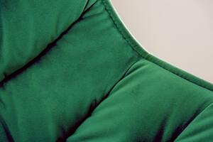 Barová židle DUTCH COMFORT smaragdově zelená samet skladem