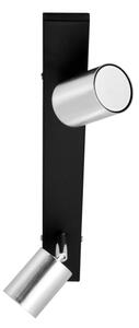 LED Bodové svítidlo TUNE 2xGU10/4,8W/230V matný chrom/černá