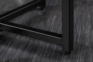 Odkládací stolek ELEGANCE BLACK 50 CM bílý mramorový vzhled Nábytek | Doplňkový nábytek | Odkládací stolky