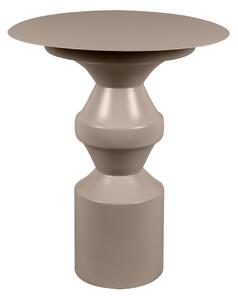 Odkládací stolek Chess King 48cm šedá Leitmotiv (Barva-šedá)