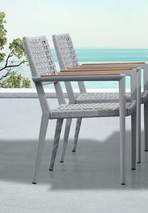 CHAMPION - jídelní židle šedá Exteriér | Luxusní zahradní nábytek | Champion