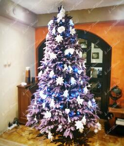 Umělý vánoční stromek 3D Smrk Purpurový 180cm