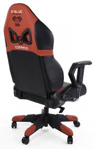 Herní židle E-Blue COBRA RACING – černá/červená, umělá kůže