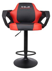 Barová nastavitelná židle pro hráče E-Blue COBRA – černá/červená, umělá kůže