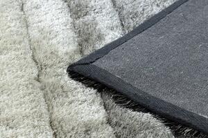 Makro Abra Kusový shaggy koberec FLIM 007-B6 Pruhy šedý Rozměr: 80x150 cm