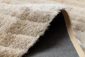 Makro Abra Kusový shaggy koberec FLIM 007-B2 Pruhy béžový Rozměr: 120x160 cm