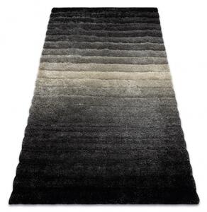 Makro Abra Kusový shaggy koberec FLIM 007-B6 Pruhy šedý Rozměr: 120x160 cm