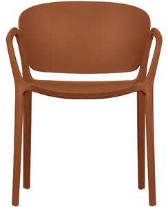 Jídelní židle BENT oranžová WOOOD
