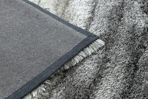Makro Abra Kusový shaggy koberec FLIM 006-B1 Pruhy šedý Rozměr: 80x150 cm