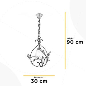 ONLI - Lustr na řetězu LUCREZIA 1xE14/6W/230V bronzová