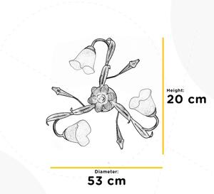 ONLI - Stropní svítidlo LUCREZIA 3xE14/6W/230V bronzová