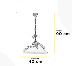 ONLI - Lustr na řetězu LUCREZIA 1xE27/22W/230V bronzová