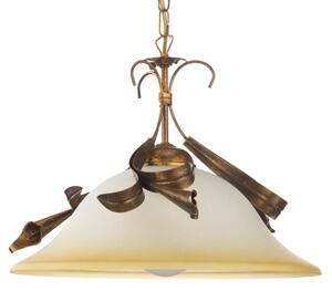 ONLI - Lustr na řetězu LUCREZIA 1xE27/22W/230V bronzová