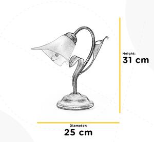 ONLI - Stolní lampa LUCREZIA 1xE14/6W/230V bronzová