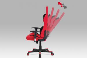 Herní židle ERACER F05 – červená, nosnost 130 kg