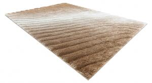 Makro Abra Kusový shaggy koberec FLIM 006-B5 Pruhy béžový Rozměr: 120x160 cm