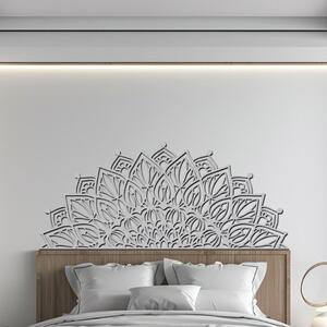 Dřevo života | Mandala na zeď BOHATOST k posteli | Rozměry (cm): 90x39 | Barva: Šedá