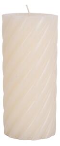 Sloupová svíčka Swirl velká slonová kost 15cm Present Time (Barva-slonová kost)