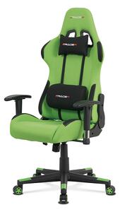Herní židle ERACER F05 – zelená, nosnost 130 kg