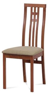 Jídelní dřevěná židle GRIGLIA – masiv buk, třešeň, krémový potah