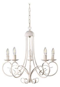 ONLI - Lustr na řetězu POMPEI 5xE14/6W/230V krémová