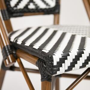 TOBI - židle černobílá Exteriér | Zahradní židle